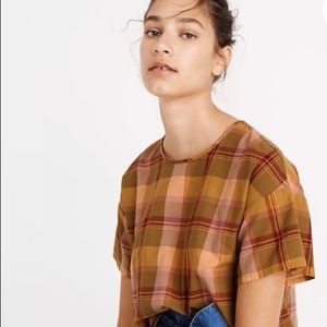 Madewell Boxy Plaid Blouse